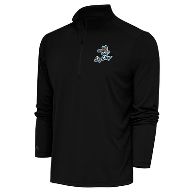 Men's Antigua Beloit Sky Carp Tribute Quarter-Zip Pullover Top