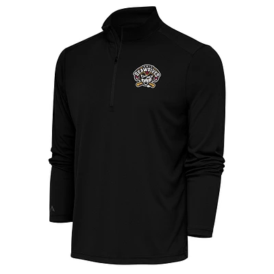 Men's Antigua Erie SeaWolves Tribute Quarter-Zip Pullover Top