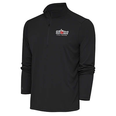Men's Antigua Charcoal Fort Wayne TinCaps Tribute Quarter-Zip Pullover Top