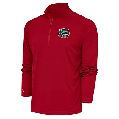 Men's Antigua Great Lakes Loons Tribute Quarter-Zip Pullover Top