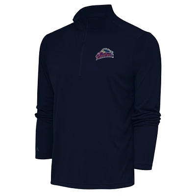 Men's Antigua Navy Scranton Wilkes-Barre RailRiders Tribute Quarter-Zip Pullover Top