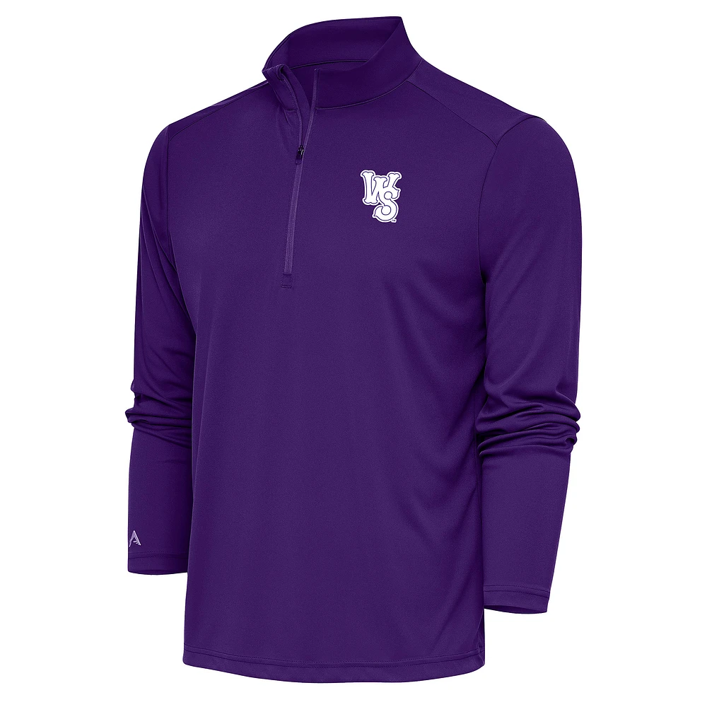 Men's Antigua Winston-Salem Dash Tribute Quarter-Zip Pullover Top