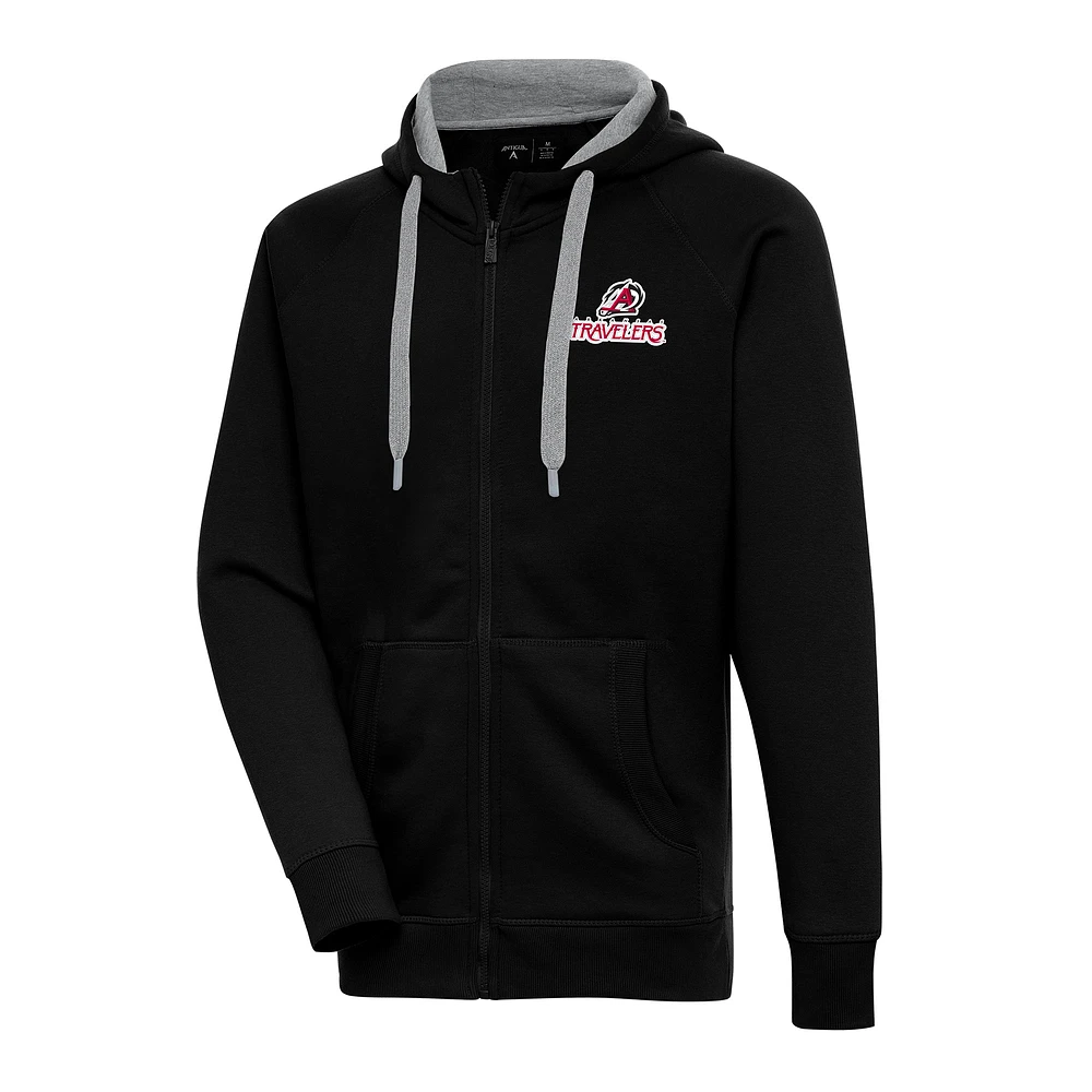 Men's Antigua Arkansas Travelers Victory Full-Zip Hoodie