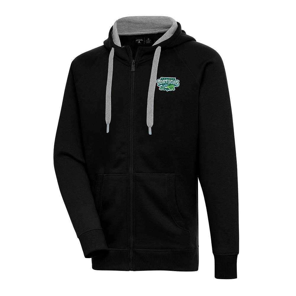 Men's Antigua Daytona Tortugas Victory Full-Zip Hoodie