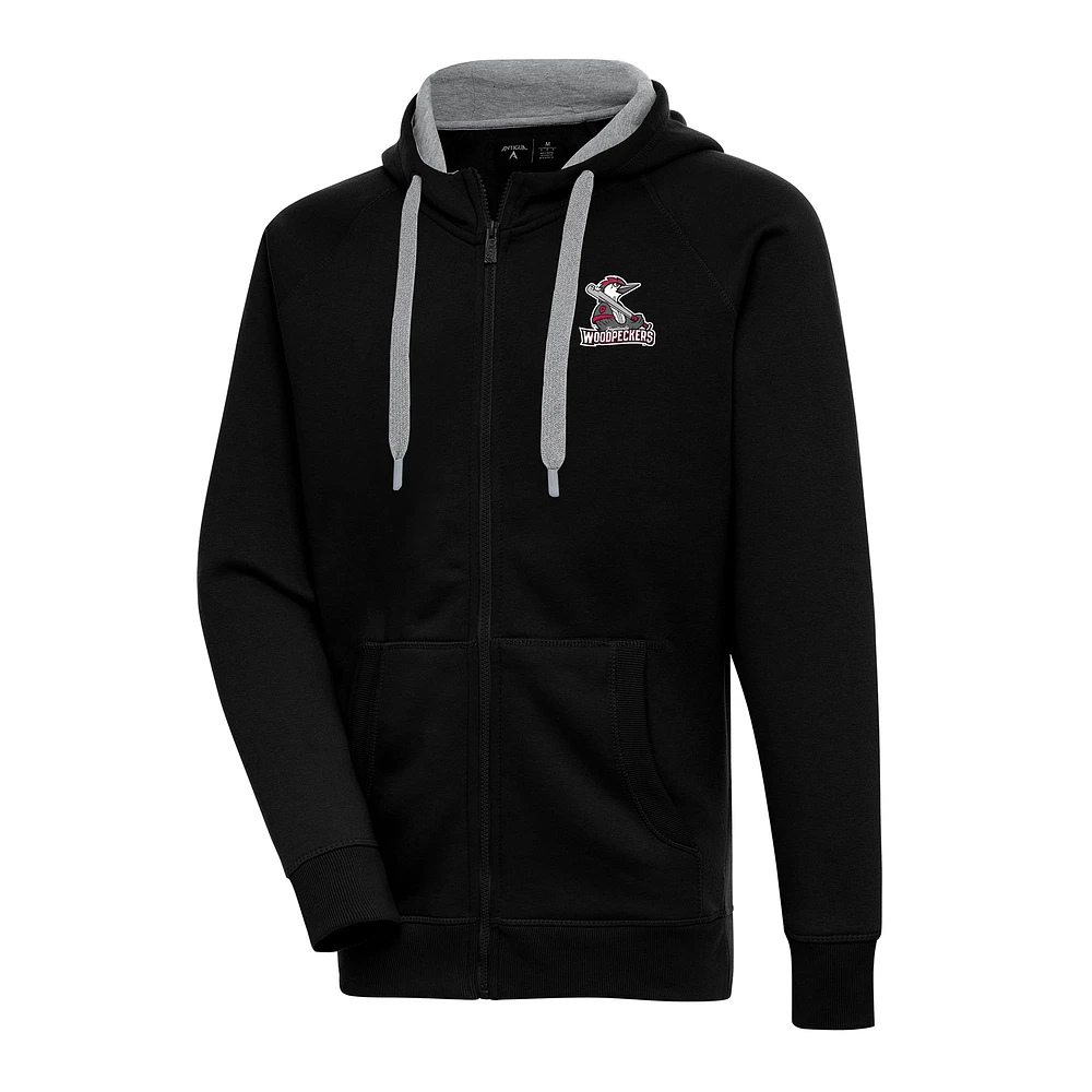Men's Antigua Fayetteville Woodpeckers Victory Full-Zip Hoodie