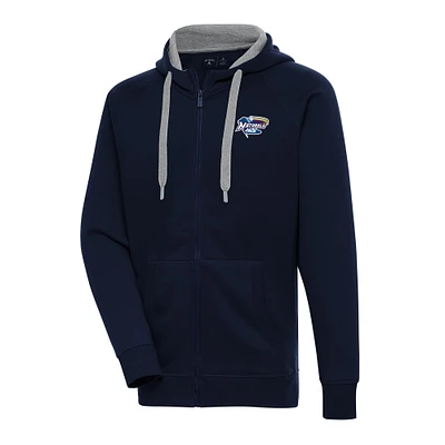Men's Antigua Navy Northwest Arkansas Naturals Victory Full-Zip Hoodie