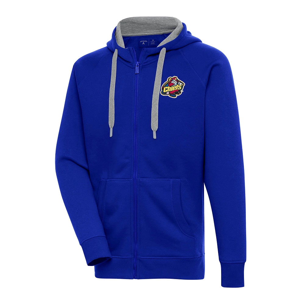 Men's Antigua Royal Peoria Chiefs Victory Full-Zip Hoodie