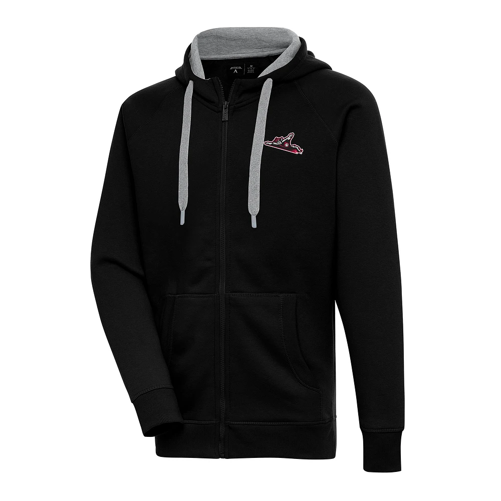 Men's Antigua Richmond Flying Squirrels Victory Full-Zip Hoodie