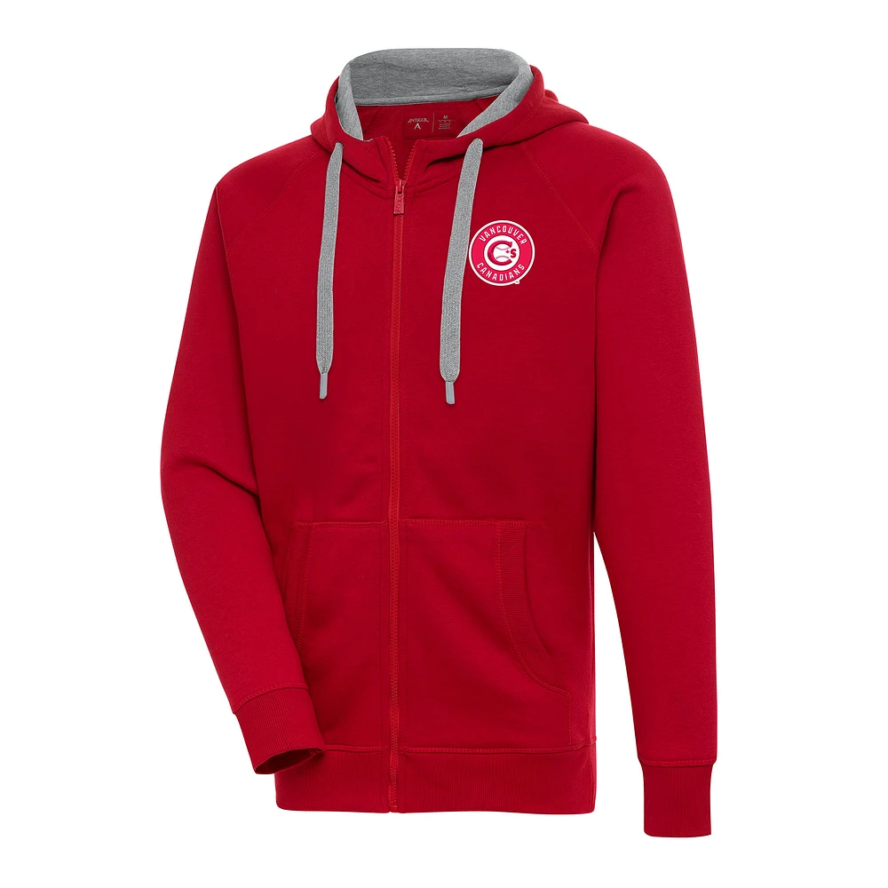 Men's Antigua Vancouver Canadians Victory Full-Zip Hoodie