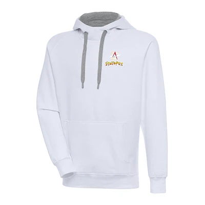 Men's Antigua  White Albuquerque Isotopes Victory Pullover Hoodie