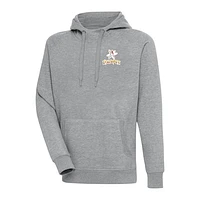 Men's Antigua  Heather Gray Albuquerque Isotopes Victory Pullover Hoodie