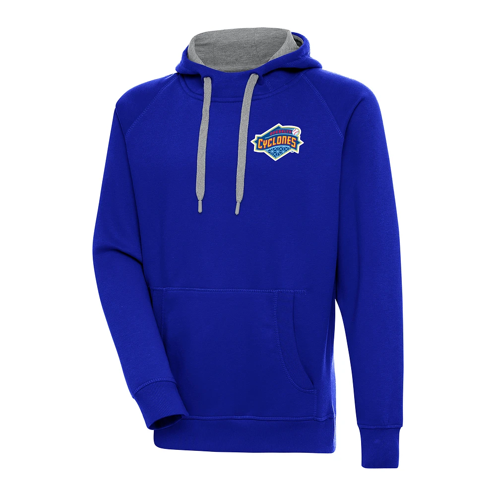 Men's Antigua Royal Brooklyn Cyclones Victory Pullover Hoodie