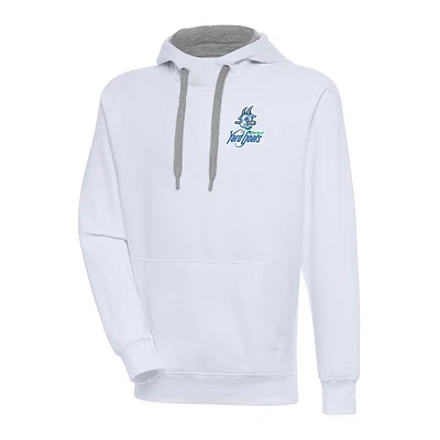 Men's Antigua  White Hartford Yard Goats Victory Pullover Hoodie