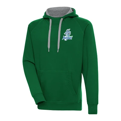 Men's Antigua Hunter Green Hartford Yard Goats Victory Pullover Hoodie
