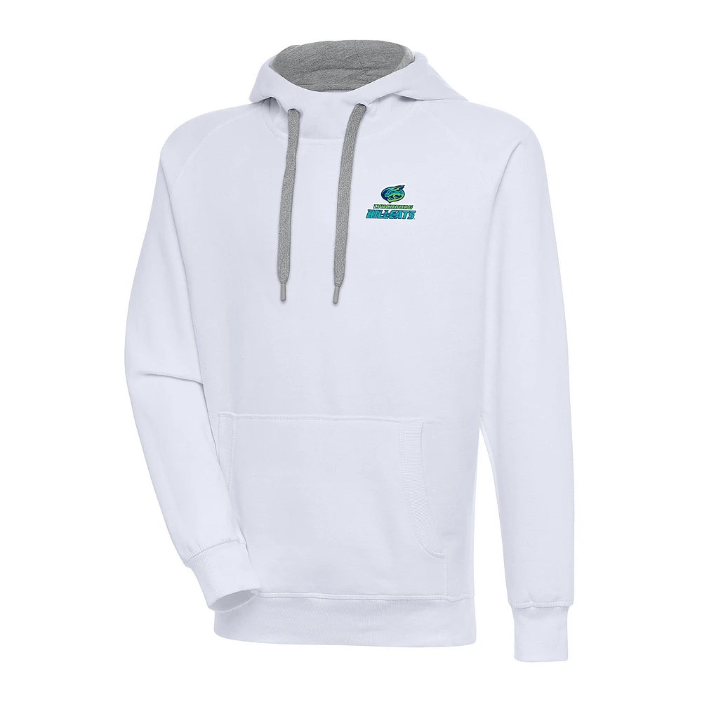 Men's Antigua White Lynchburg Hillcats Victory Pullover Hoodie