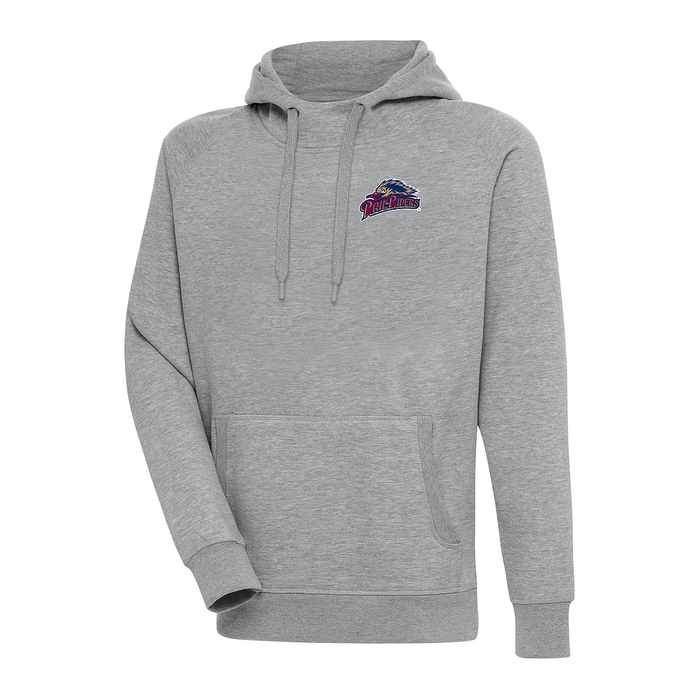 Men's Antigua Heather Gray Scranton Wilkes-Barre RailRiders Victory Pullover Hoodie