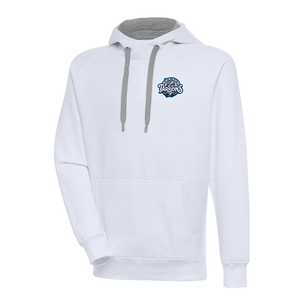 Men's Antigua White Tampa Tarpons Victory Pullover Hoodie