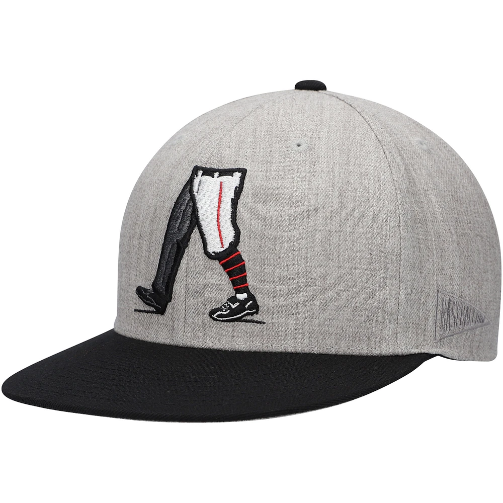 Men's Baseballism Heather Gray Field of Dreams Moonlight Snapback Hat