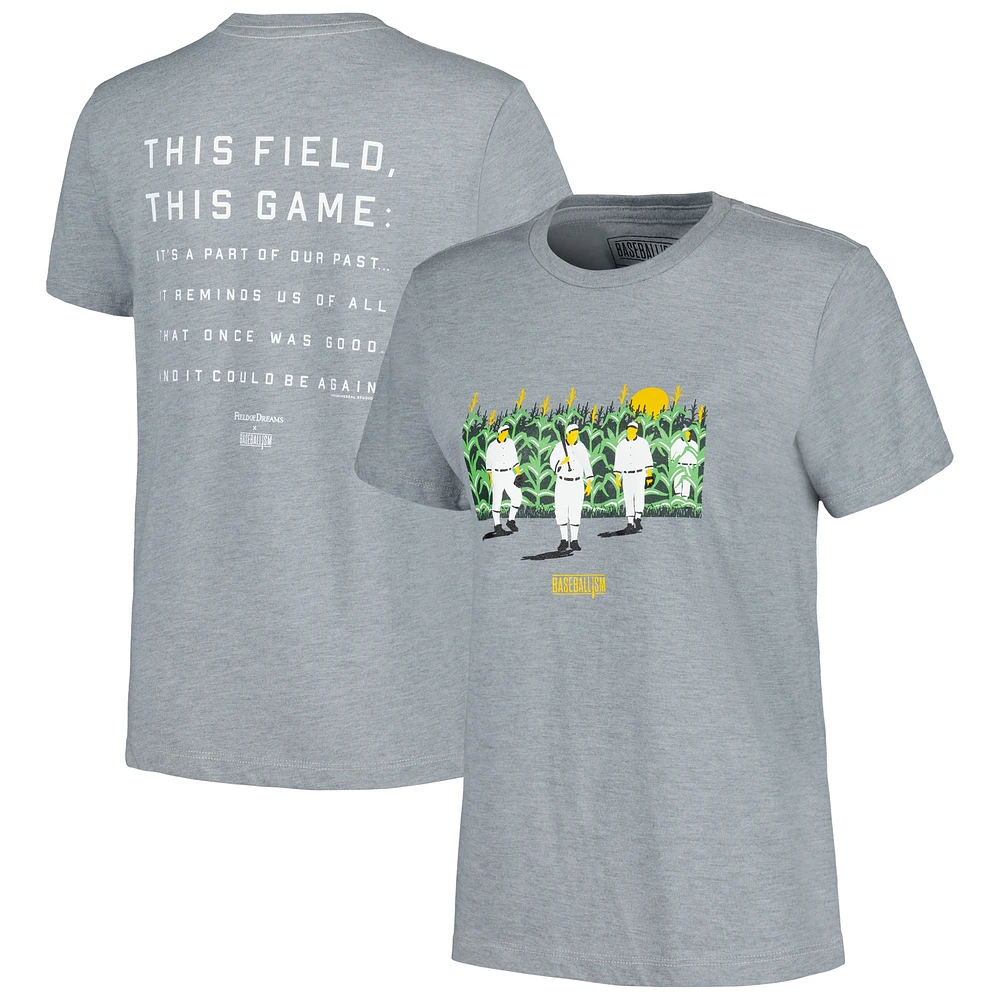 Women's Baseballism Heather Gray Field of Dreams This T-Shirt