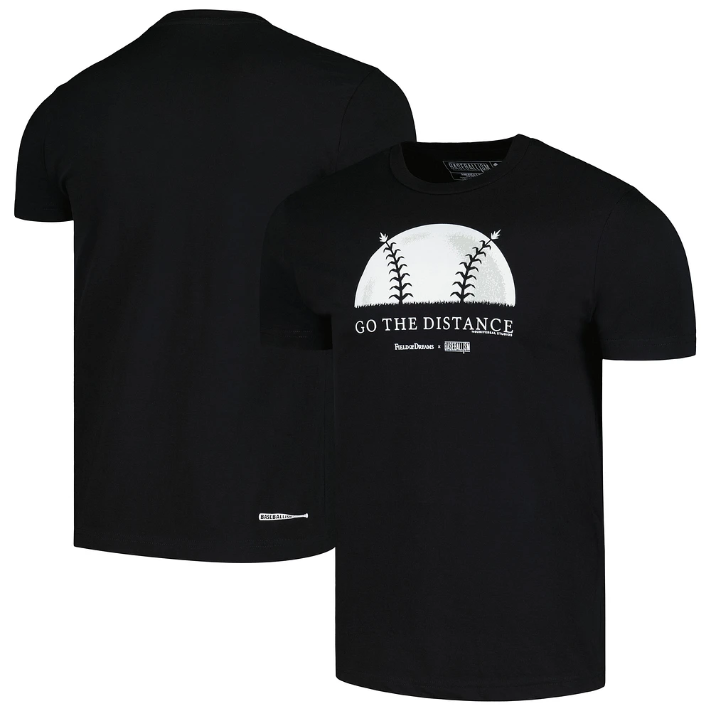 Unisex Baseballism Black Field of Dreams Go the Distance T-Shirt