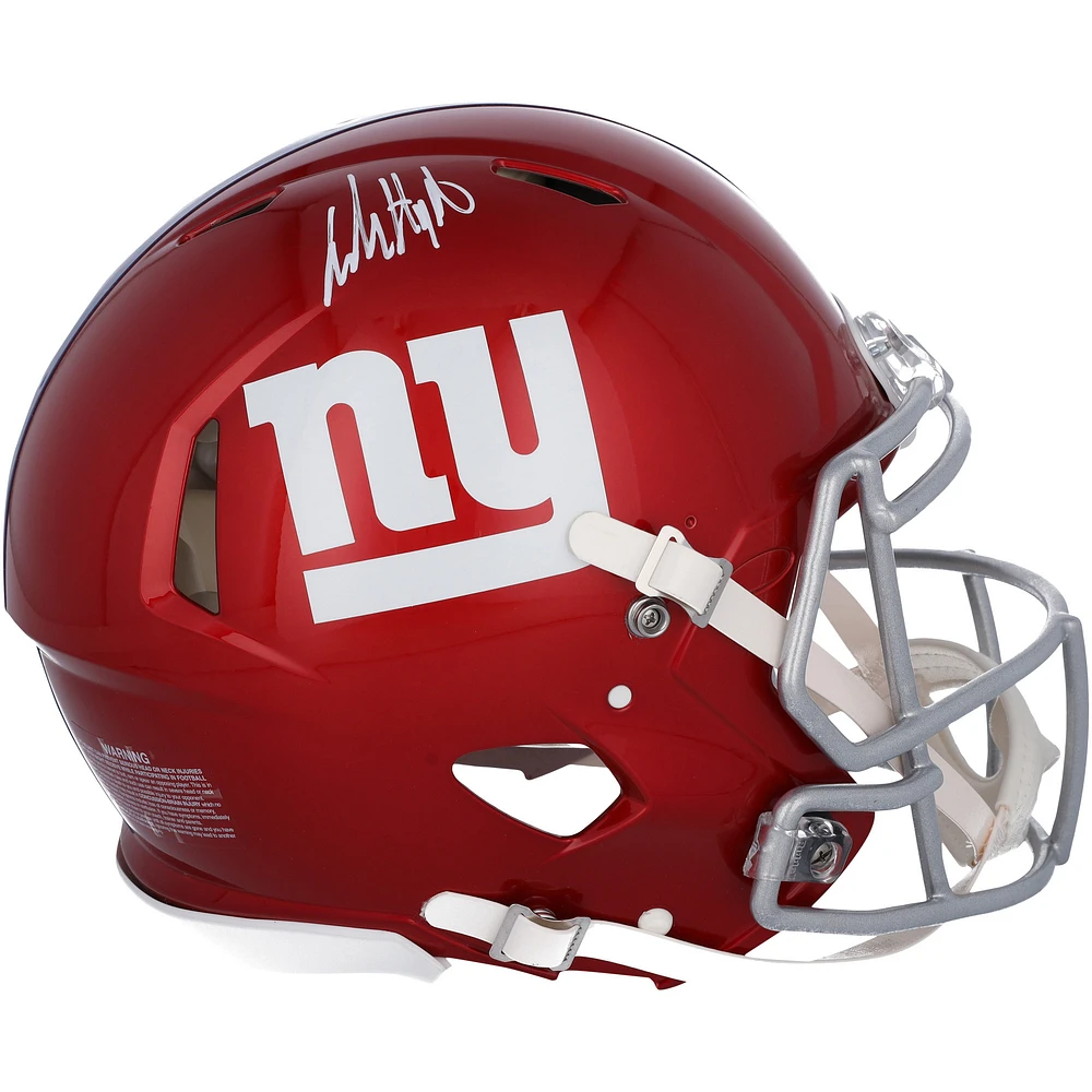 Jalin Hyatt New York Giants Autographed Riddell Flash Speed Authentic Helmet