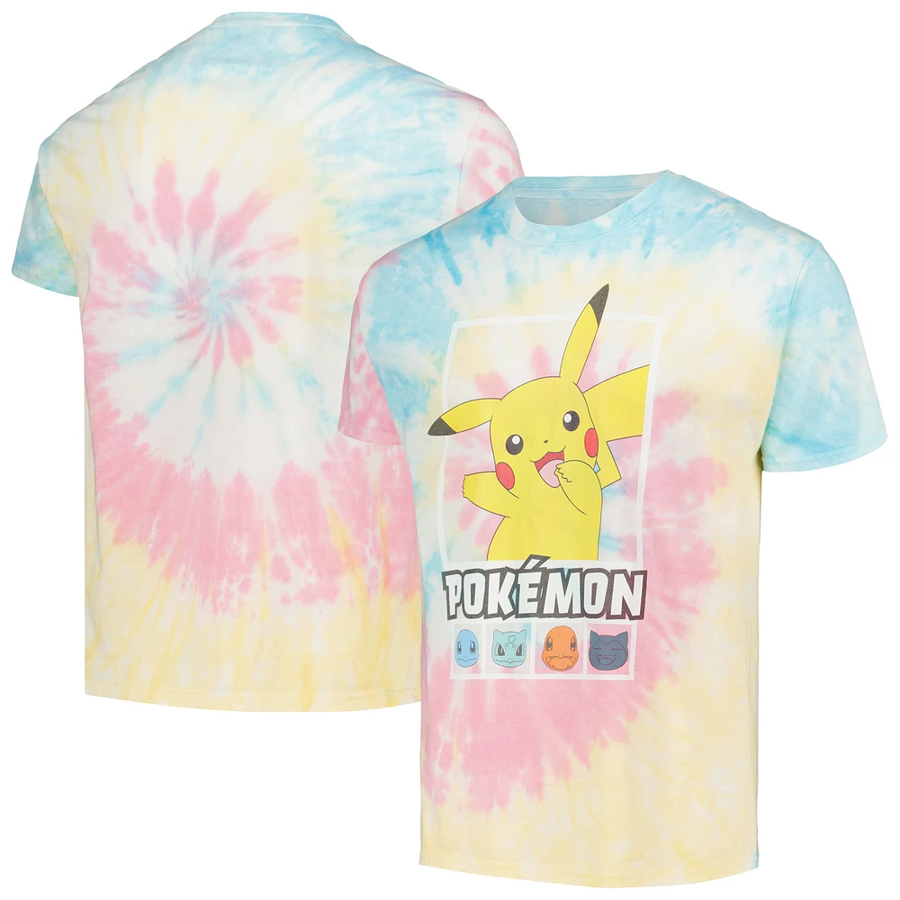Unisex Blue Pokemon Squares Team Graphic T-Shirt