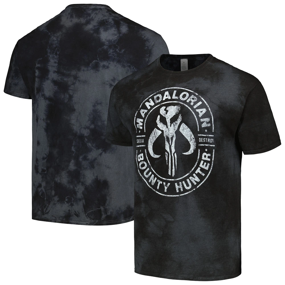 Unisex Black The Mandalorian Gun for Hire Graphic T-Shirt