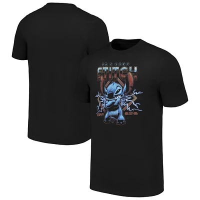 Unisex Black Lilo and Stitch Rock T-Shirt