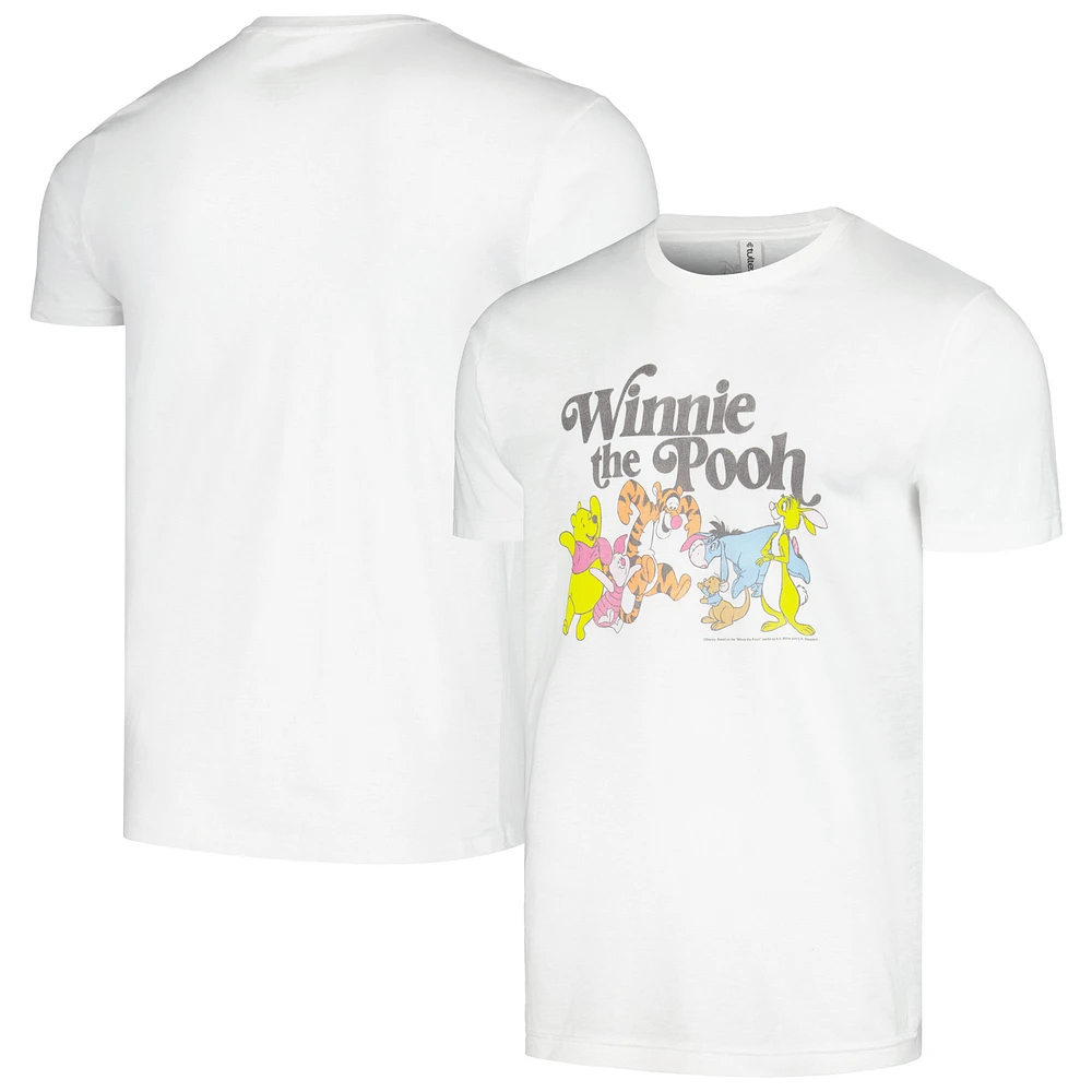 Unisex White Winnie the Pooh Group T-Shirt