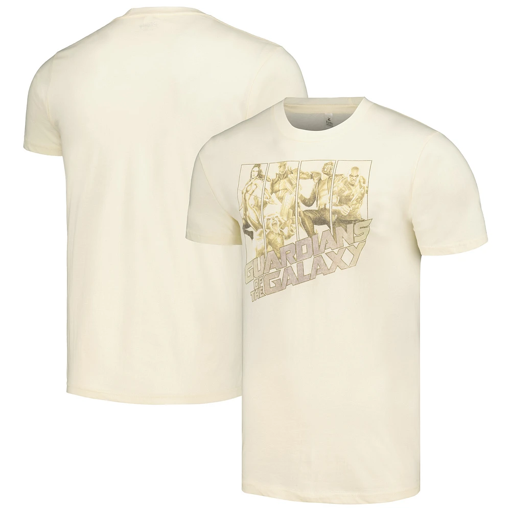 Unisex Cream Marvel Guardians of the Galaxy Panels T-Shirt