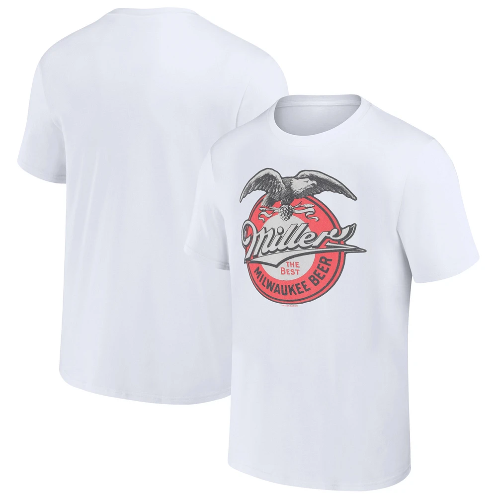 Unisex White Miller Retro Label T-Shirt