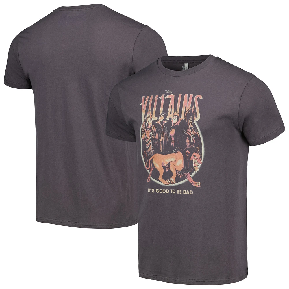 Unisex Charcoal Disney Villains Gradual Gang Redux T-Shirt