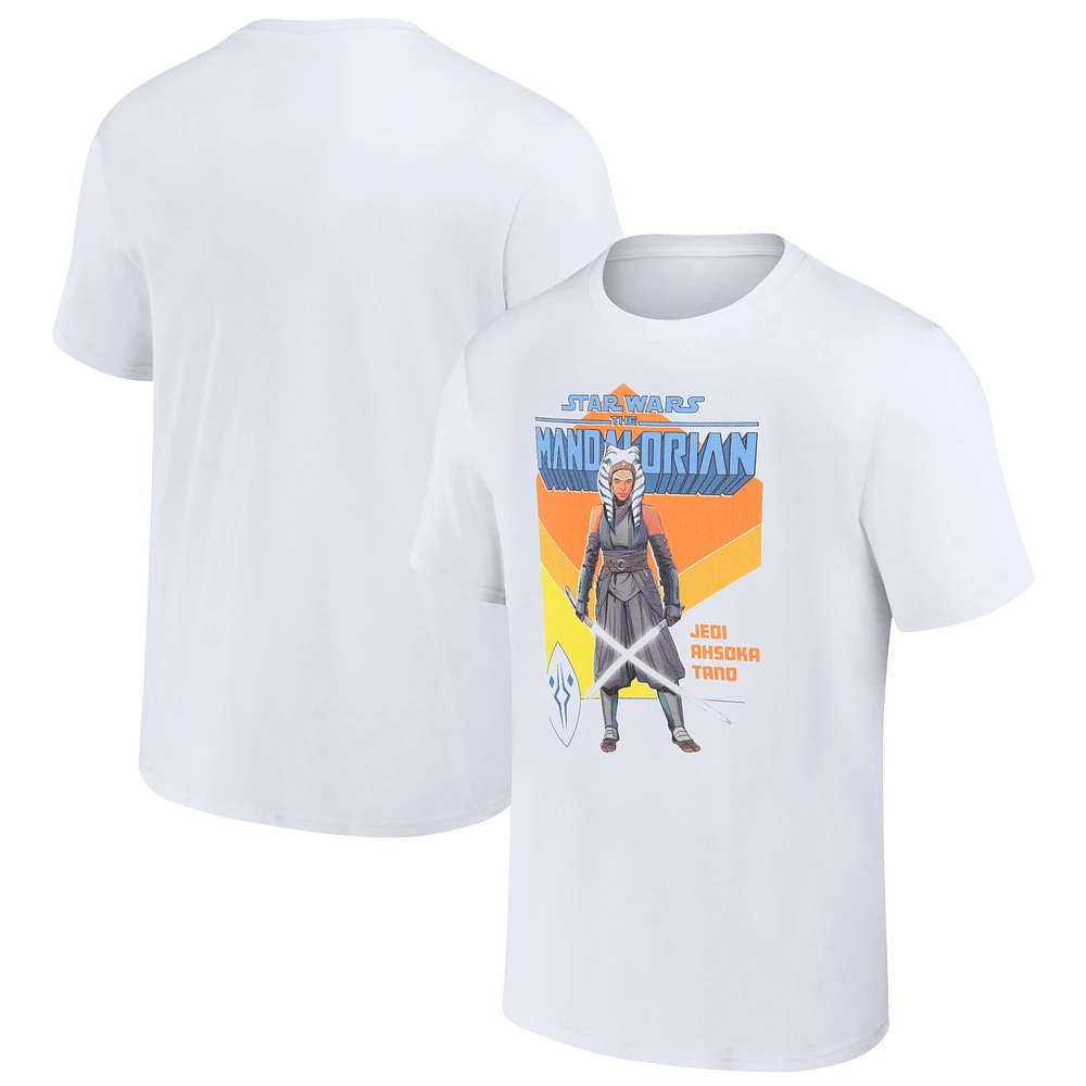 Unisex White The Mandalorian Jedi Tano T-Shirt