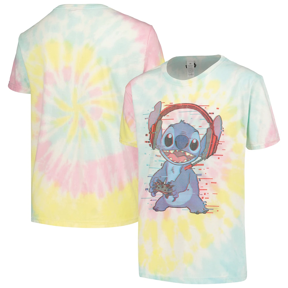 Youth Lilo and Stitch Games Tie-Dye Graphic T-Shirt