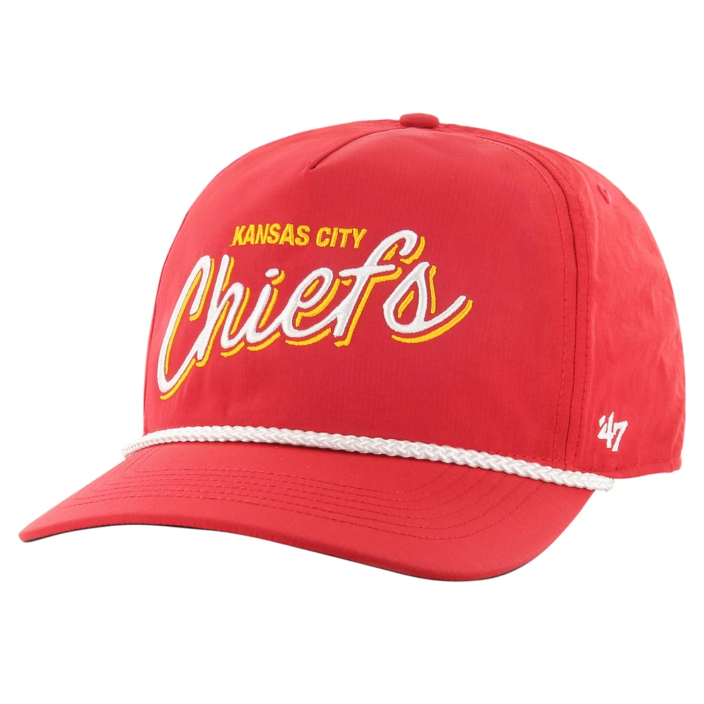 Men's '47 Red Kansas City Chiefs Fairway Hitch brrr Adjustable Hat