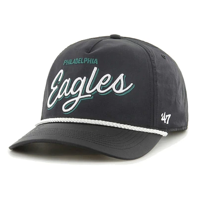 Men's '47 Black Philadelphia Eagles Fairway Hitch brrr Adjustable Hat