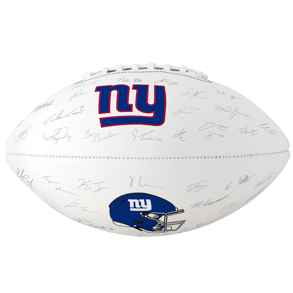 New York Giants Autograph Signature Football