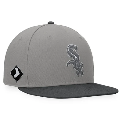Men's Fanatics Gray/Charcoal Chicago White Sox Ace Snapback Hat