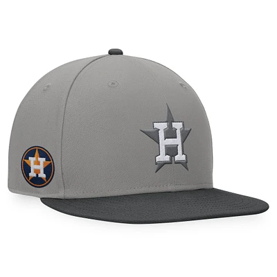 Men's Fanatics Gray/Charcoal Houston Astros Ace Snapback Hat