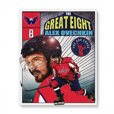 Alexander Ovechkin Washington Capitals Unsigned 16" x 20" Photo Print - Art by Brian Kong
