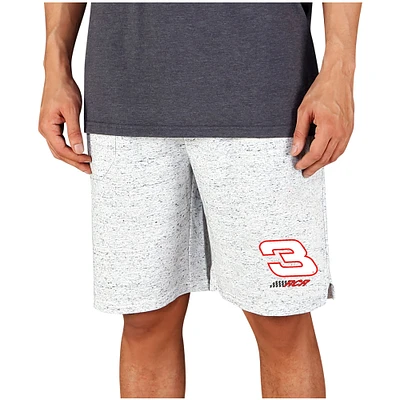 Men's Concepts Sport White/Charcoal Dale Earnhardt Throttle Knit Jam Shorts