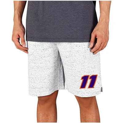 Men's Concepts Sport White/Charcoal Denny Hamlin Throttle Knit Jam Shorts
