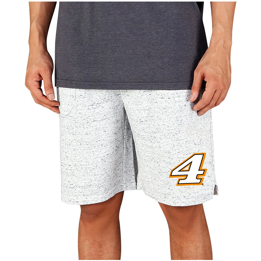 Men's Concepts Sport White/Charcoal Kevin Harvick Throttle Knit Jam Shorts