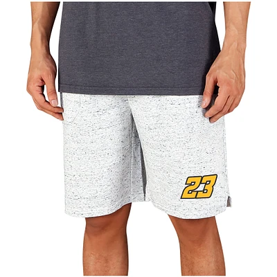 Men's Concepts Sport White/Charcoal Bubba Wallace Throttle Knit Jam Shorts