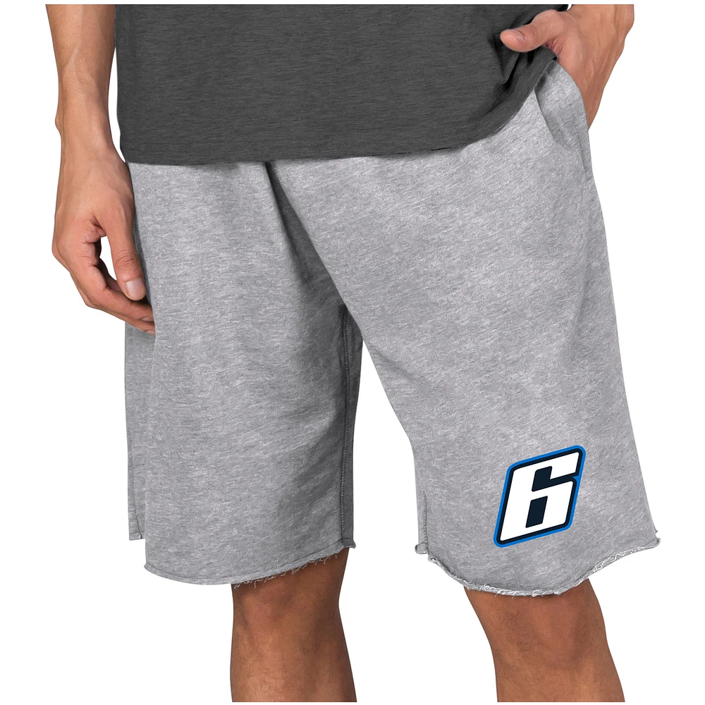Men's Concepts Sport Gray Brad Keselowski Mainstream Terry Shorts