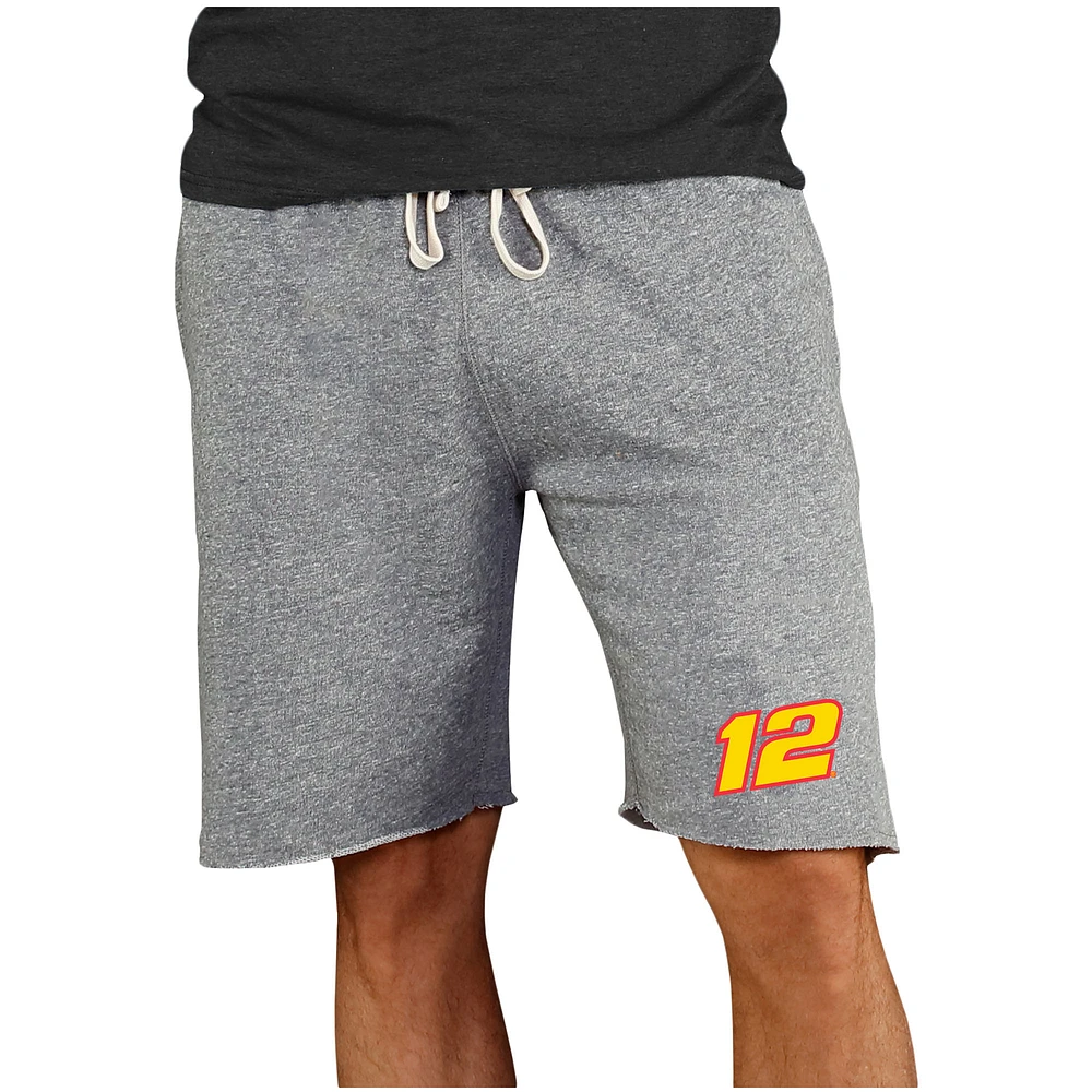 Men's Concepts Sport Gray Ryan Blaney Mainstream Terry Shorts