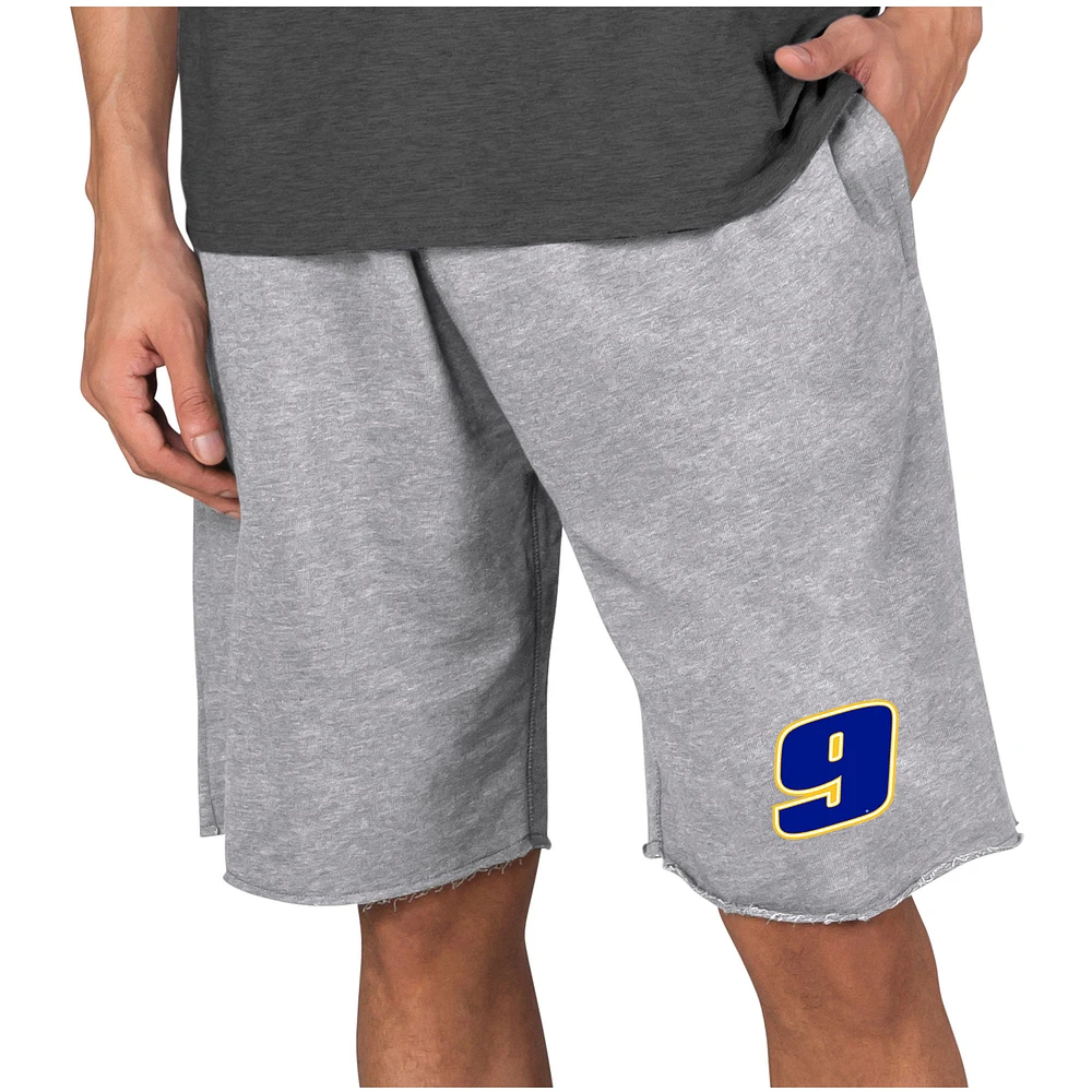Men's Concepts Sport Gray Chase Elliott Mainstream Terry Shorts