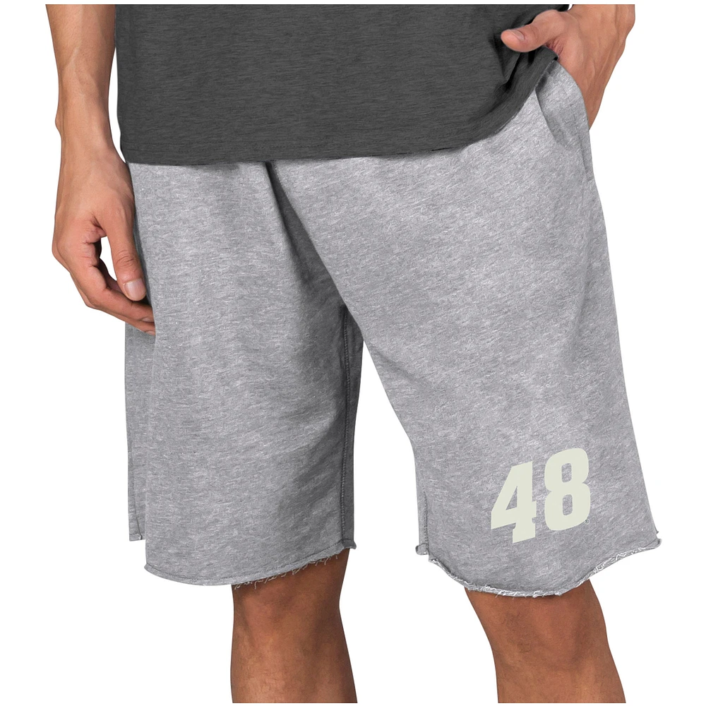 Men's Concepts Sport Gray Alex Bowman Mainstream Terry Shorts