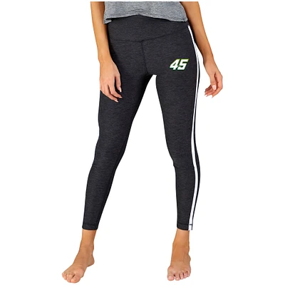 Women's Concepts Sport Charcoal/White Kurt Busch Centerline Knit Leggings