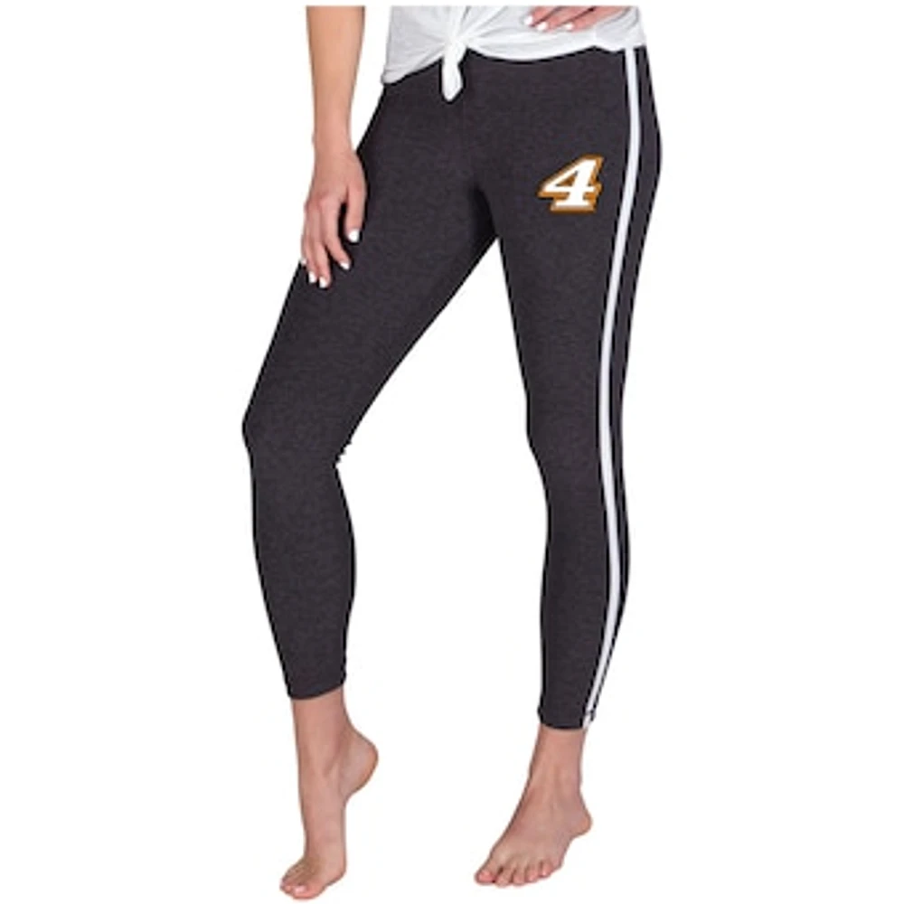 Women's Concepts Sport Charcoal/White Kevin Harvick Centerline Knit Leggings